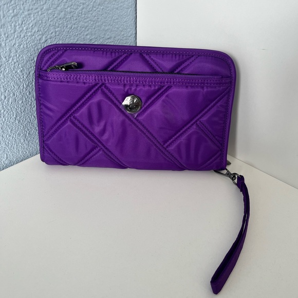 lug Handbags - Lug Zeppelin 2 RFID Wristlet Wallet Grape Purple NWT